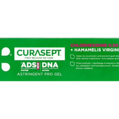Astringent Pro 0,50% CHX 30ml Curasept гель для местного лечения — фото 3