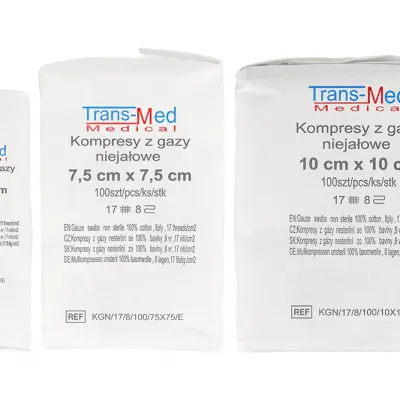 Газовые компрессы 100 шт. Trans-Med