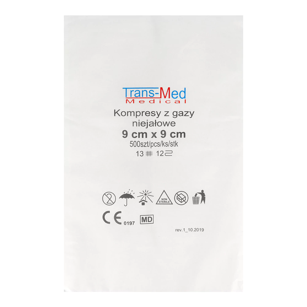 Марлевые салфетки нестерильные 500 шт. Trans-Med