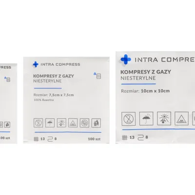 Газовые компрессы 100 шт. Intra Compress