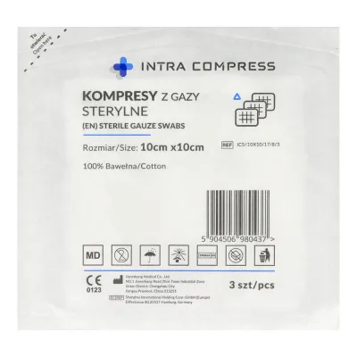 Газовые компрессы стерильные 3 шт. Intra Compress — фото 4