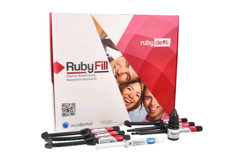 RubyFill Nano Kit 4 г x 6 шт. + RubyBond 5 ml RubyDent