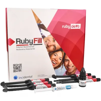 RubyFill Nano Kit 4 г x 6 шт. + RubyBond 5 ml RubyDent