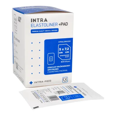 Пластырь с повязкой 50 шт. Intra-Med