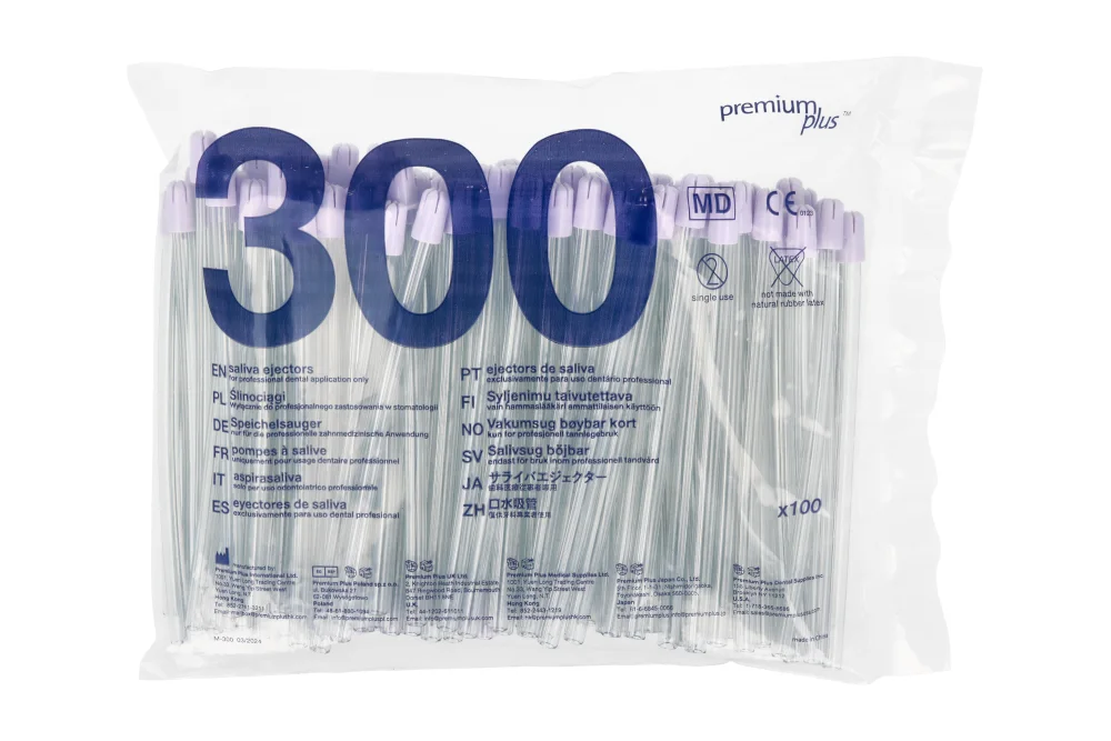 Наконечники для слюноотделения 100 шт. Premium Plus