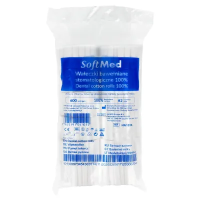Хлопковые ролики 600 шт. SoftMed