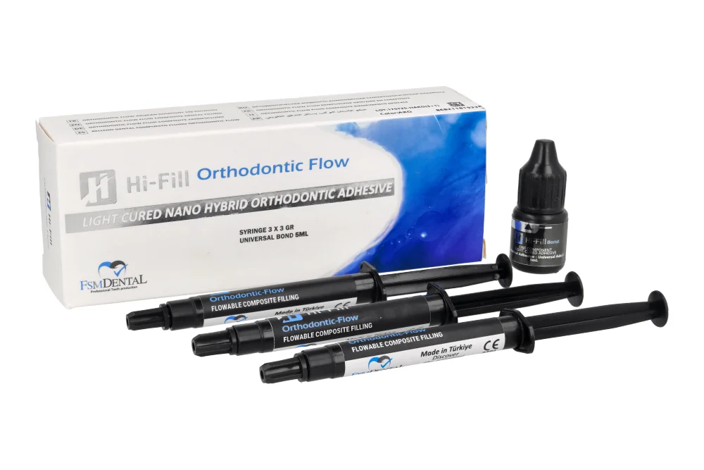 Ортодонтический наполнитель Hi-Fill, 3 г x 3 шт. + 5 мл Bond FSM