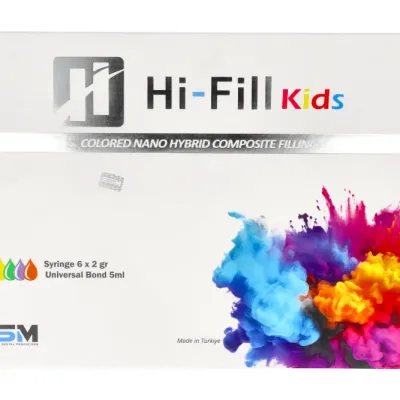 Hi-Fill цветной композитный Kids Nano 2 г x 6 шт. + 5 ml Bond FSM — фото 10