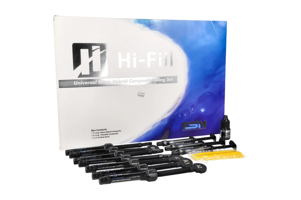 Hi-Fill Universal Nano Hybrid 4 g x 7 szt. + 2 г х 3 шт.  + 5 ml Bond FSM