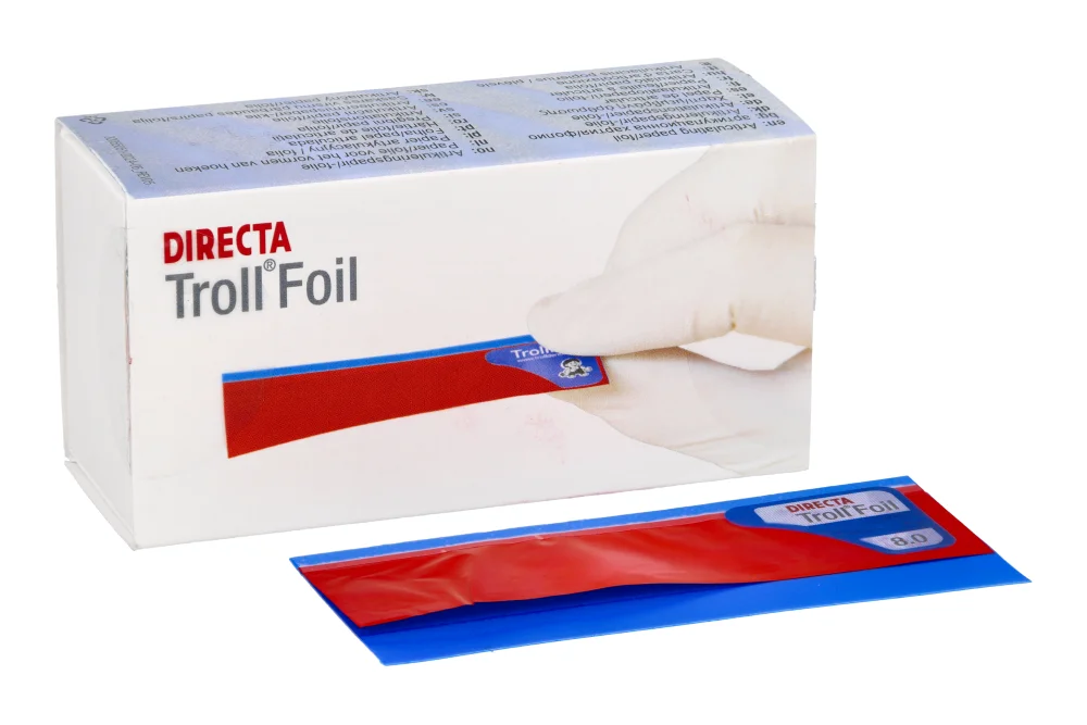 Артикуляционная фольга двусторонняя 8 мкм 100 шт. Directa