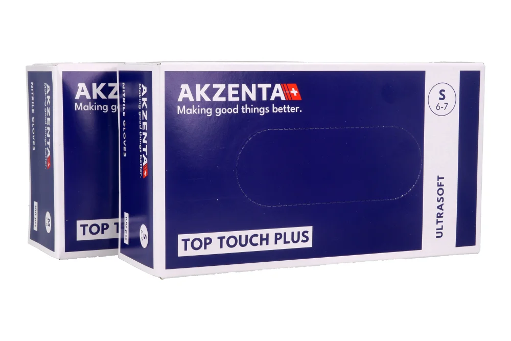 Нитриловые перчатки Ice Blue Akzenta 100 шт.