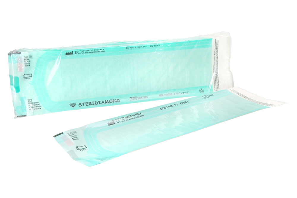 Пакеты для стерилизации 75×250 мм, 100 шт. ECS