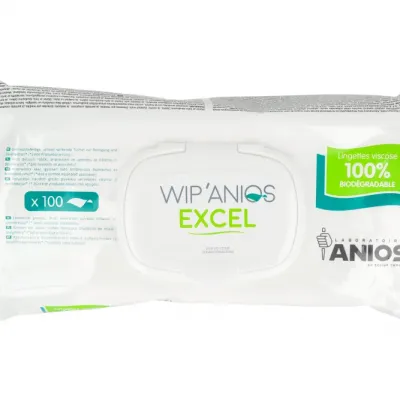 Безалкогольные салфетки Wip'Anios Excel 100 шт. flow pack Anios