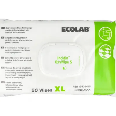 Incidin OxyWipe s flow Pack безалкогольные салфетки 50 шт. XL Ecolab