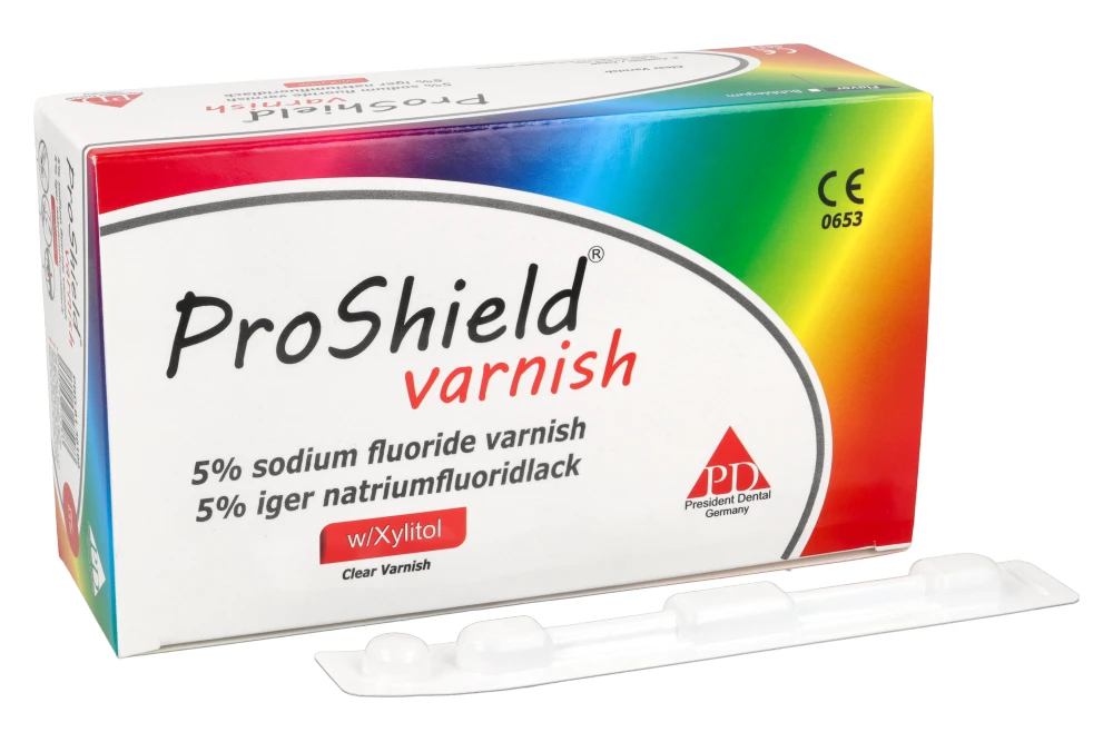 Прозрачный лак Proshield, 0,4 мл, 32 шт., President Dental