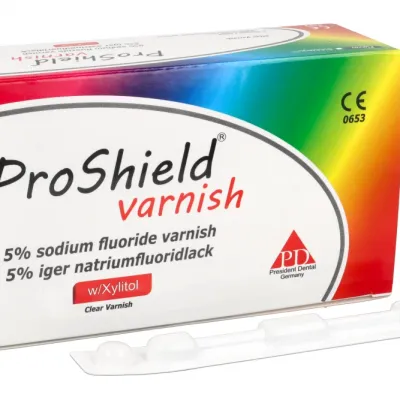 Прозрачный лак Proshield, 0,4 мл, 32 шт., President Dental