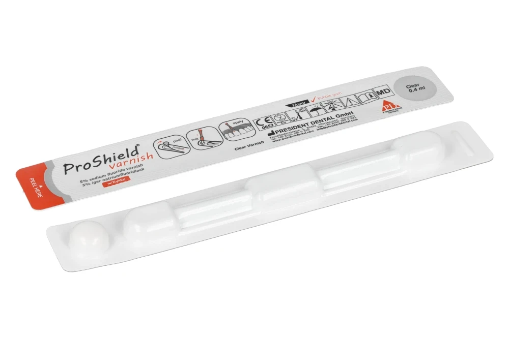 Прозрачный лак Proshield, 0,4 мл, 1 шт. President Dental