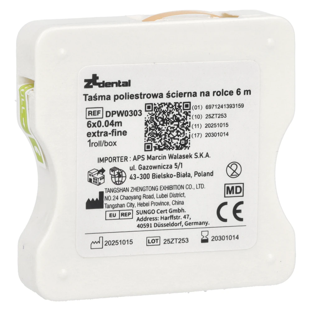 Полиэстровая абразивная лента в рулоне 6 м ZTdental