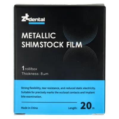 Фольга металлизированная 8 мкм Shimstock 20 м ZTdental — фото 4