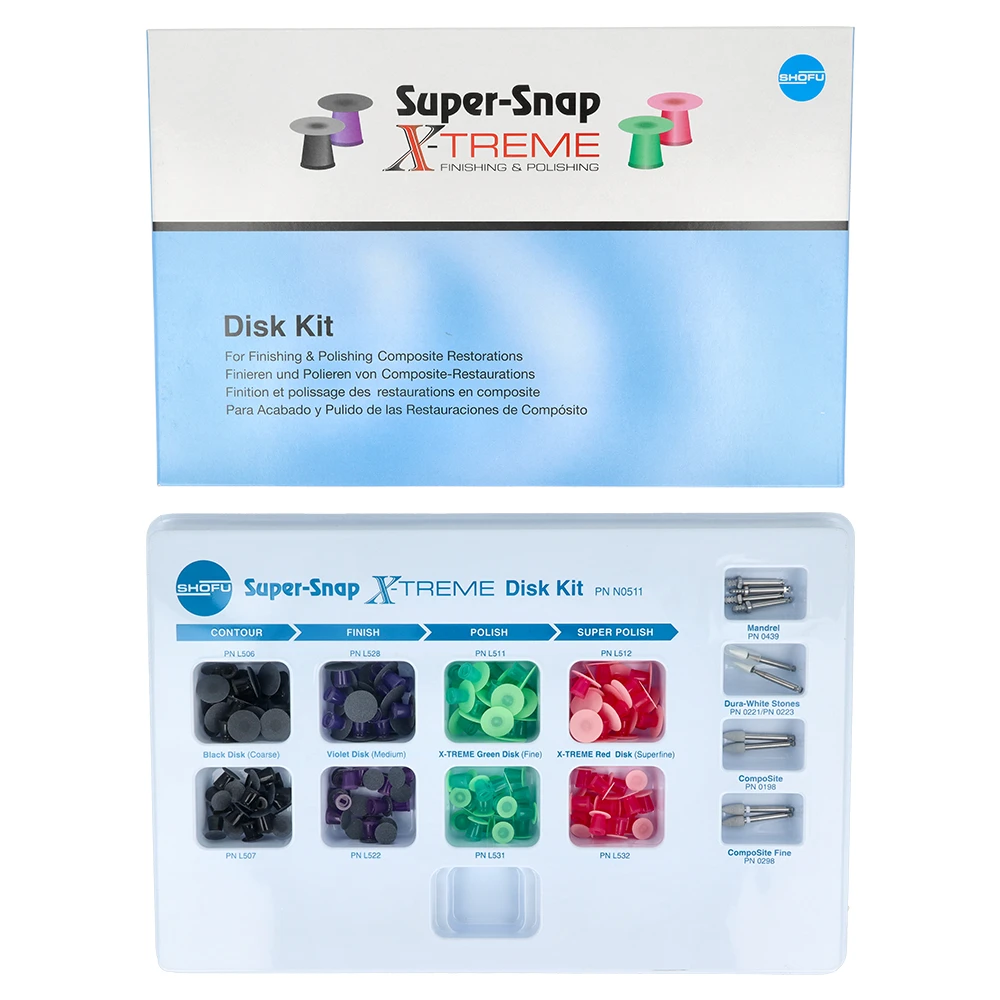 Набор дисков Super-Snap X-TREME, 160 шт. SHOFU