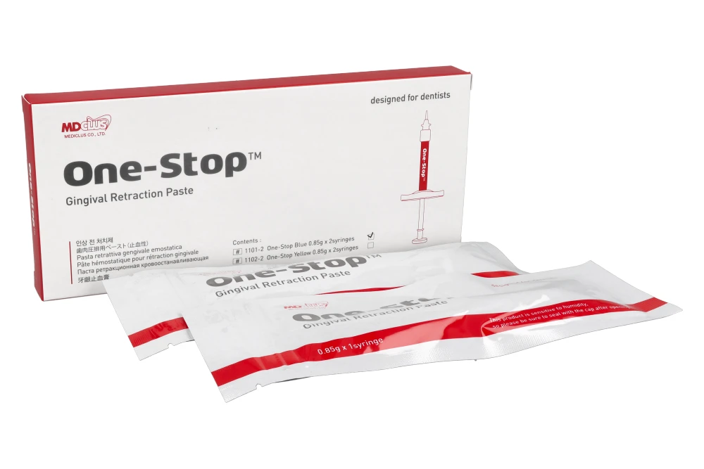One-Stop ретракционная паста 0,85 Г x 2 шт. MEDICLUS