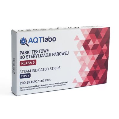 Тест-полоски для паровой стерилизации класс 5 200 шт. AQTlabo