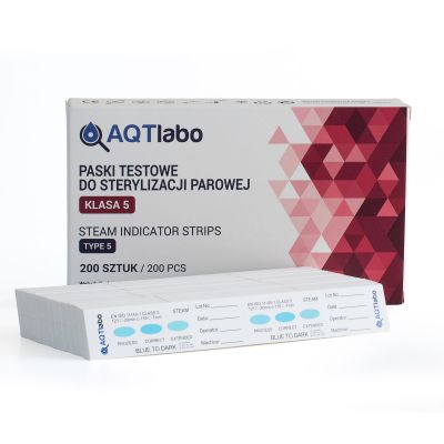 Тест-полоски для паровой стерилизации класс 5 200 шт. AQTlabo — фото 2