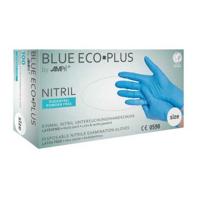 Перчатки нитриловые Blue Eco Plus 100 шт. — фото 2