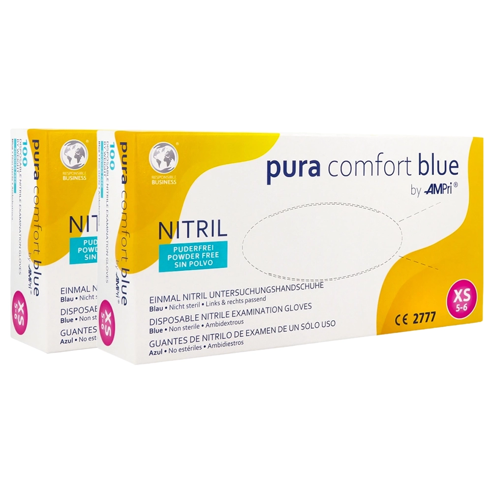 Перчатки нитриловые Pura Comfort Blue 100 шт.