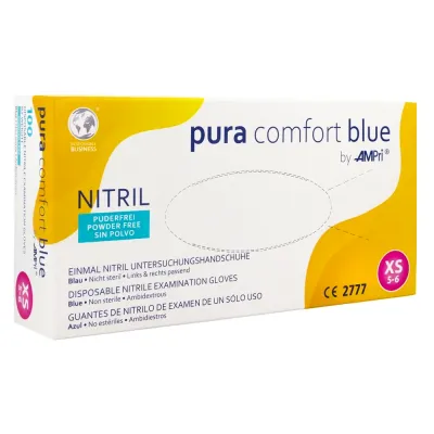 Перчатки нитриловые Pura Comfort Blue 100 шт. — фото 2
