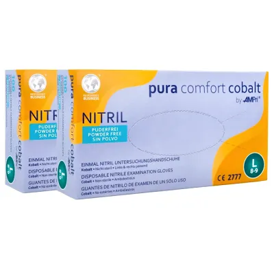 Перчатки нитриловые Pura Comfort Cobalt 100 шт.