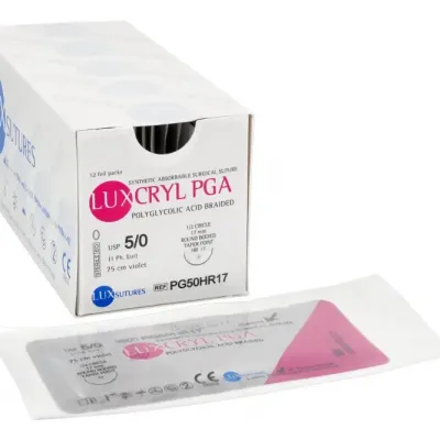 АБСОРБИРУЕМАЯ нить LUXCRYL PGA 12 шт. LUXsutures — фото 6