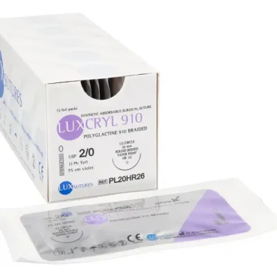 АБСОРБИРУЕМАЯ нить LUXCRYL 910 12 шт. LUXsutures