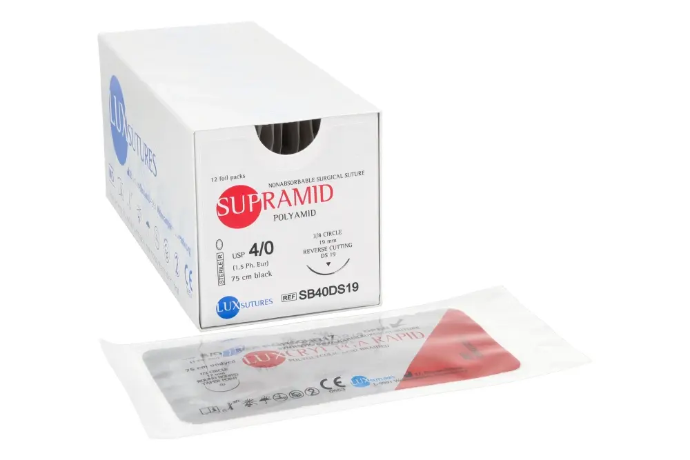 Неабсорбируемые нити Supramid 12 шт. LUXsutures