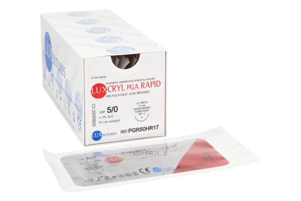АБСОРБИРУЕМАЯ нить LUXCRYL RAPID 12 шт. LUXsutures