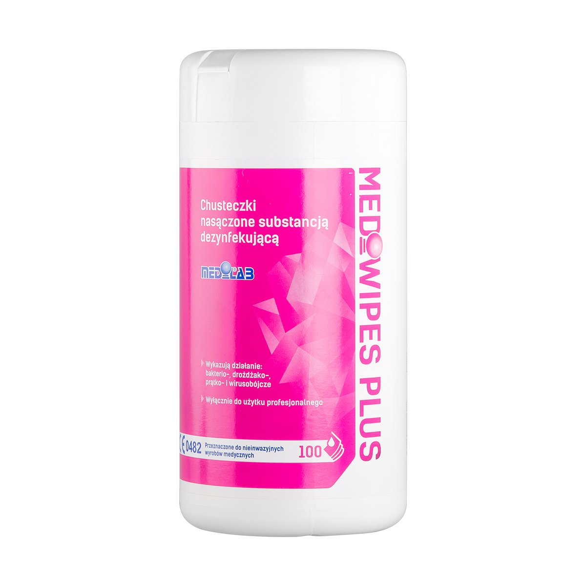 Спиртовые салфетки MEDIWIPES PLUS в контейнере 100 шт. MediLab