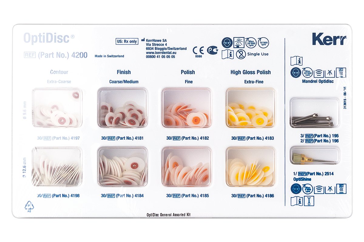 OptiDisc General Assorted Kit 240 шт. Kerr