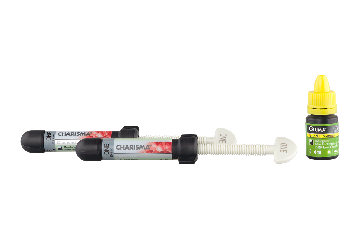 Набор Charisma Diamond ONE 2 x 4 г + Gluma Bond 4 мл Kulzer