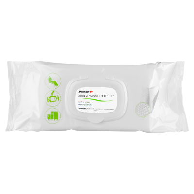 Спиртовые салфетки Zeta 3 POP-UP flow pack 100 шт. Жермак