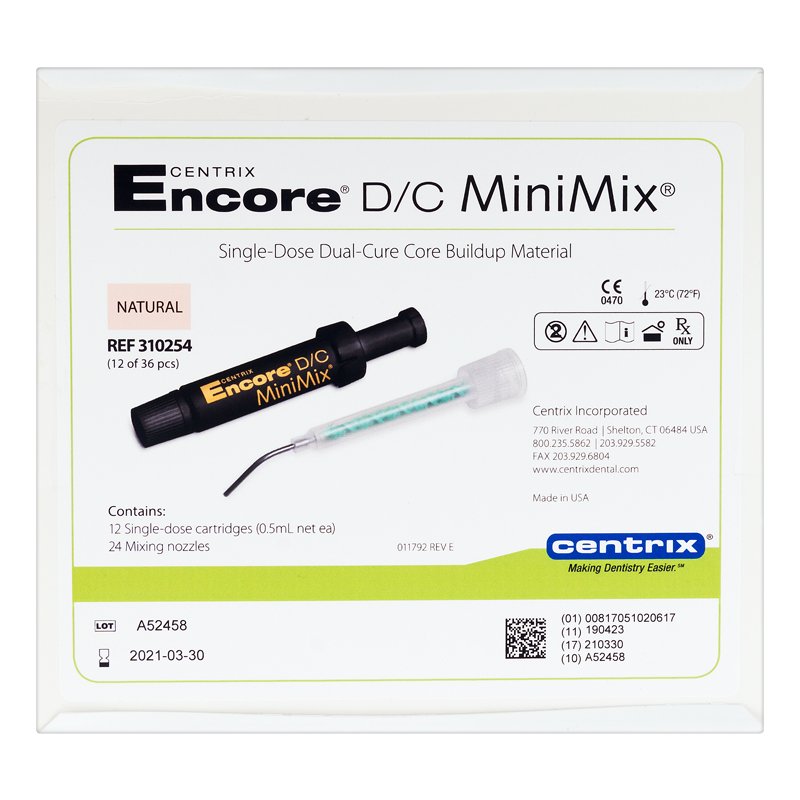 ENCORE DC MiniMix 0,5 мл x 12 шт. Centrix Dental