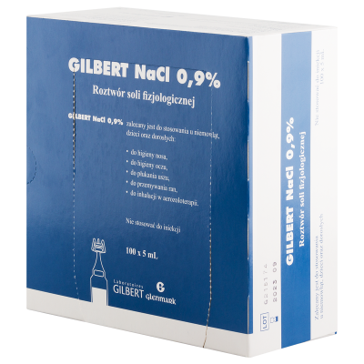 Физиологический раствор NaCl 0,9% 5 мл x 100 шт. Glenmark