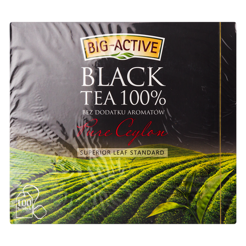 Big-Active Pure Ceylon чёрный чай 100 пак.