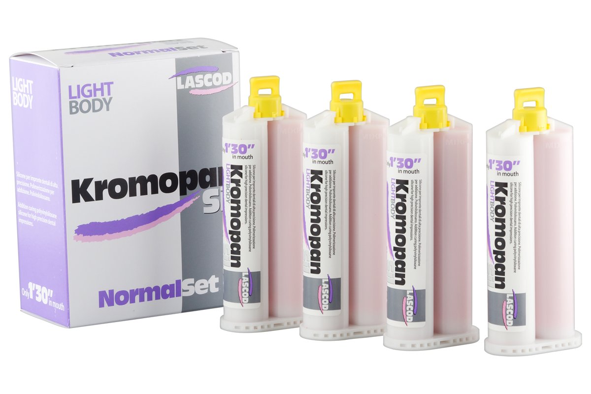 Kromopan SIL A-silicone Light Body 50 мл x 4 шт. Lascod