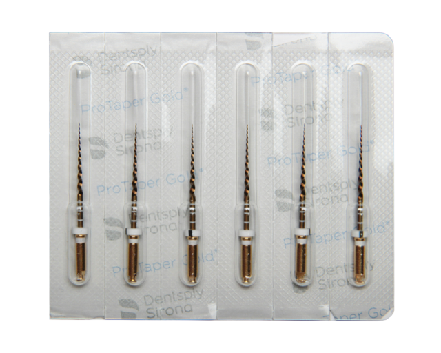 Файлы ProTaper Gold 6 шт. Dentsply Sirona.
