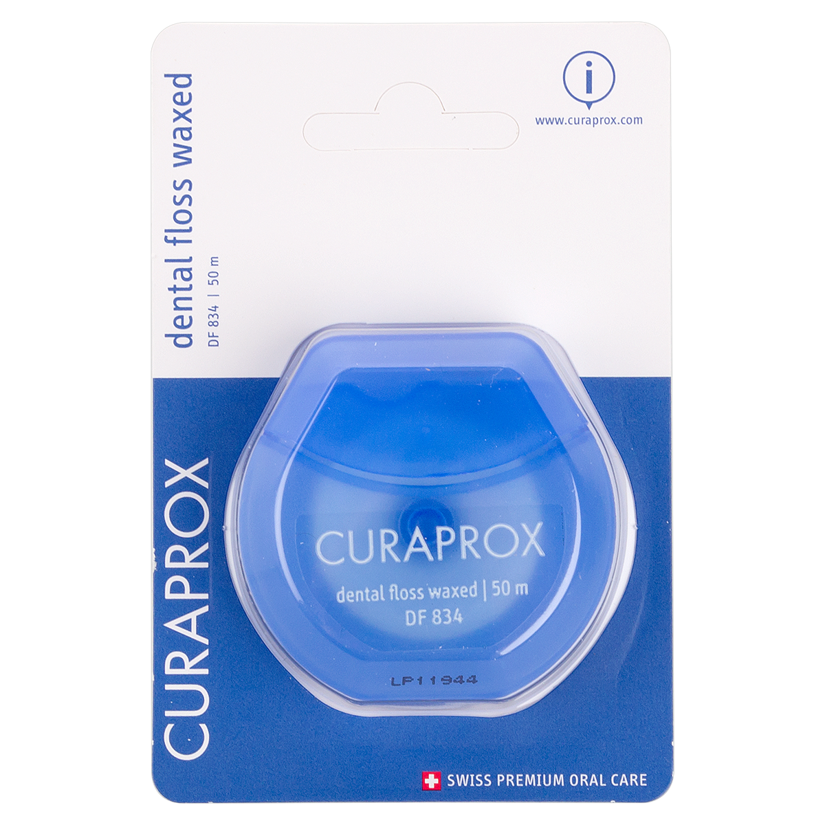 Curaprox DF 834 Вощеная зубная нить 50 м