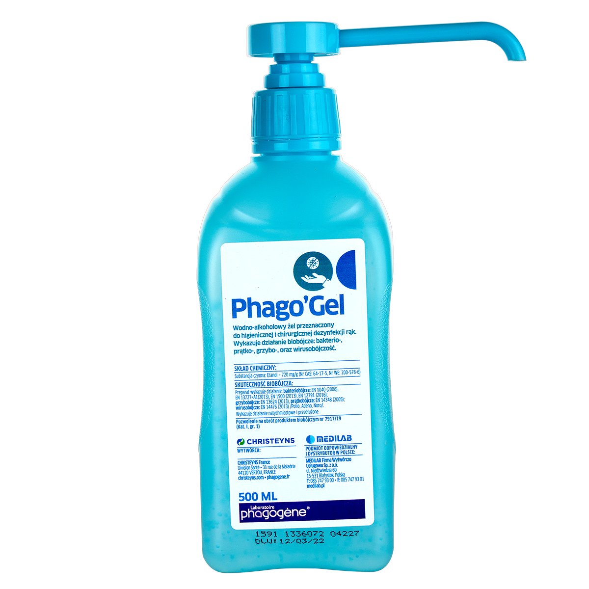 Phago ' Gel 500 мл с насосом MediLab
