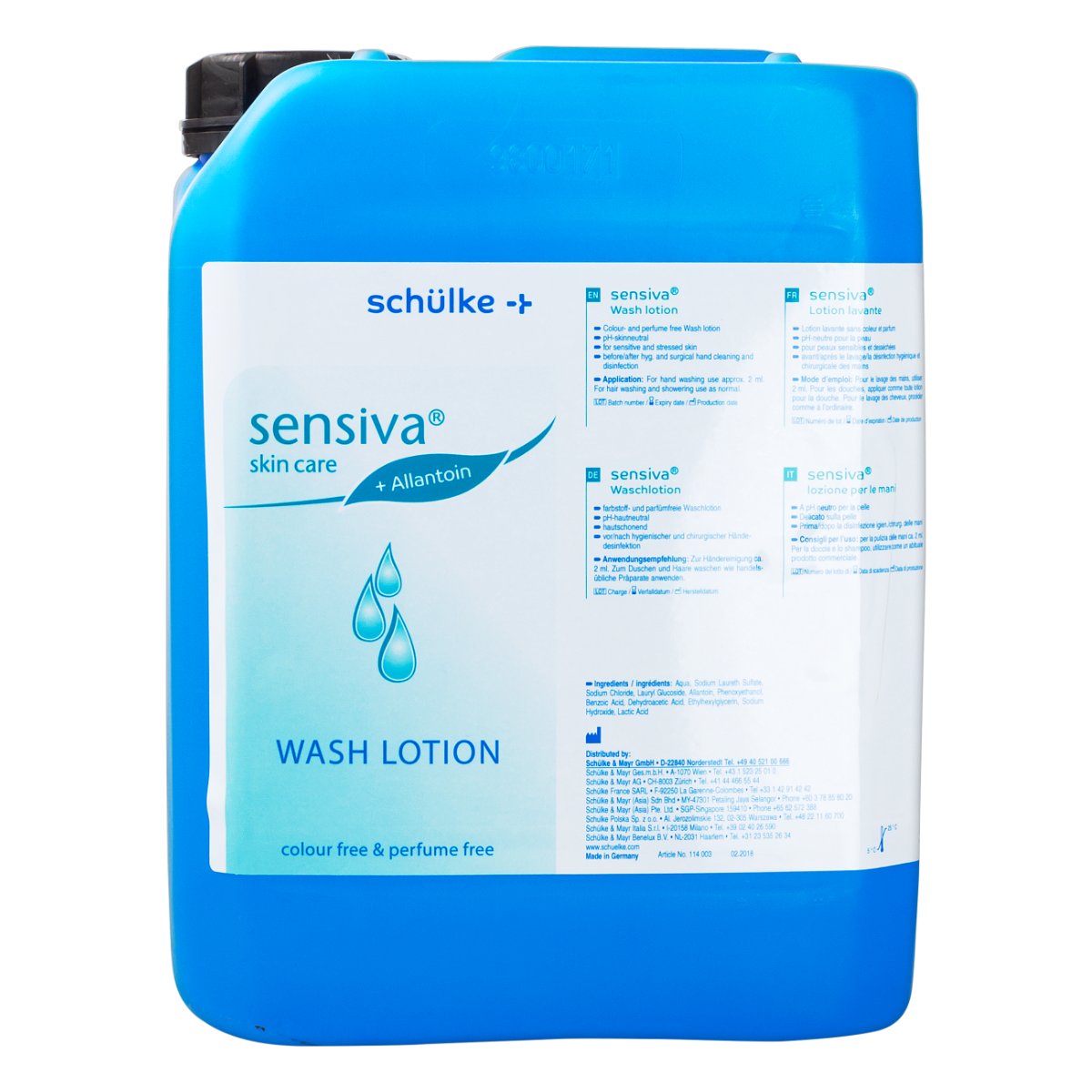 Лосьон для умывания Sensiva, 5 л, Schulke