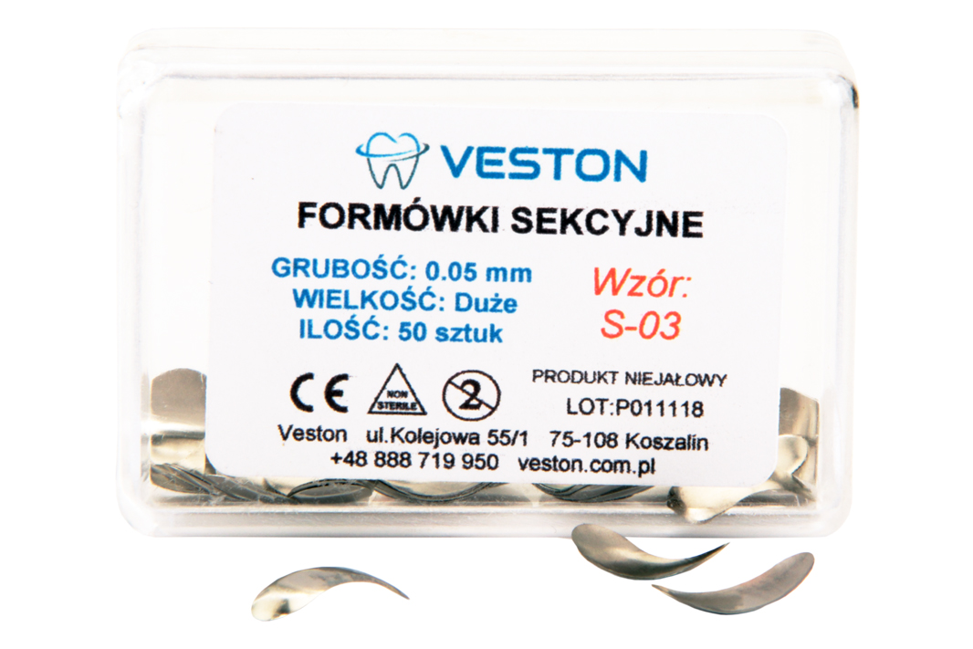 Металлические секционные формовки 50 шт. Veston