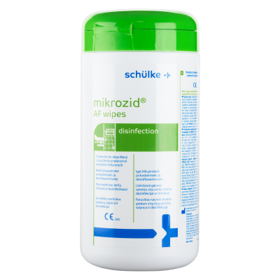 Спиртовые салфетки Microzid AF в контейнере 150 шт. Шульке