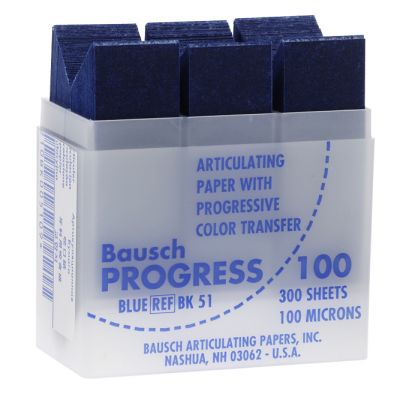Калька артикуляционная 100Μ синяя 300 шт. BK 51 Bausch